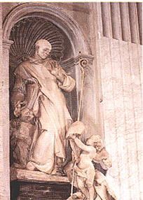 Św. Brunon urodził się w Kolonii około 1030 roku. Kształcił się w Kolonii i Reims, po czym prowadził szkolę katedralną. W 1055 roku otrzymał kanonię. Następnie przyjął święcenia kapłańskie. Arcybiskup Manasses i mianował go swoim kanclerzem. Kiedy Brunon wystąpił przeciw niemu z powodu symonii, stracił urząd, majątek i musiał opuścić miasto. Wrócił do Reims w 1080 roku, gdzie zaproponowano mu biskupstwo. Jednak nie przyjął tej godności. W 1084 roku pod Grenoble, w okolicy gór Chartreuse, założył z sześciu towarzyszami osadę eremicką, zwaną Wielką Kartuzją, która stała się kolebką nowego zakonu-kartuzów. W 1090 roku został wezwany do Rzymu przez swojego dawnego ucznia - papieża Urbana II - na doradcę. Dwa lata później, otrzymawszy zgodę papieża na opuszczenie Rzymu, udał się do nowej pustelni. Założył ją w La Torre. W pobliskim zaś San Stefano in Bosco stworzył filię. Tam zmarł w 1101 roku.
Nie był oficjalnie kanonizowany Jego kult potwierdził oficjalnie Grzegorz XV (1623).
Jest patronem kartuzów.

W IKONOGRAFII św. Brunon przedstawiany jest w białym habicie kartuzów.
Jego atrybutami są: gałązka oliwna, globus, krzyż, mitra i pastorał u stóp, palec przy ustach, czaszka.